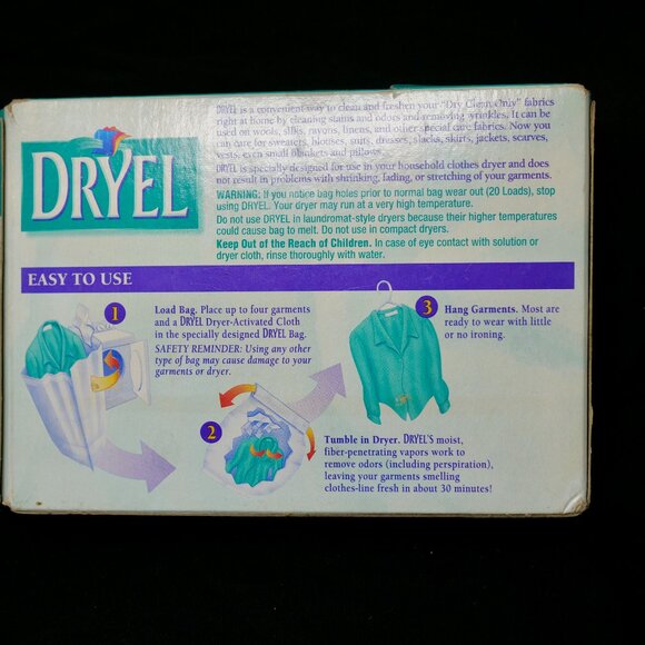 Dryel Refill Lot 3 Stain Removers 6 Dryer Cloths 2 Absorb Pads Home Dry Cleaning - Picture 4 of 4